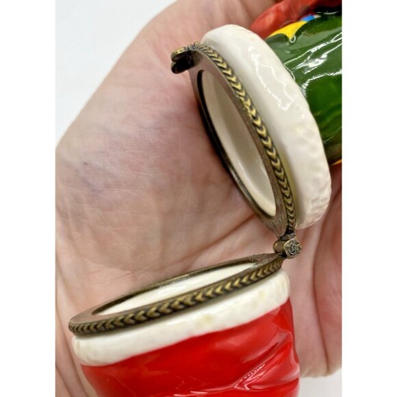 Papa Noel Sombrero Snowman Ornament Trinket Box Guitar Mexican Christmas Holiday - Picture 10 of 12